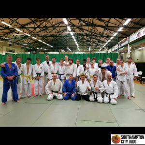 Hampshire Senior Squad Training at Southampton City Judo Club.